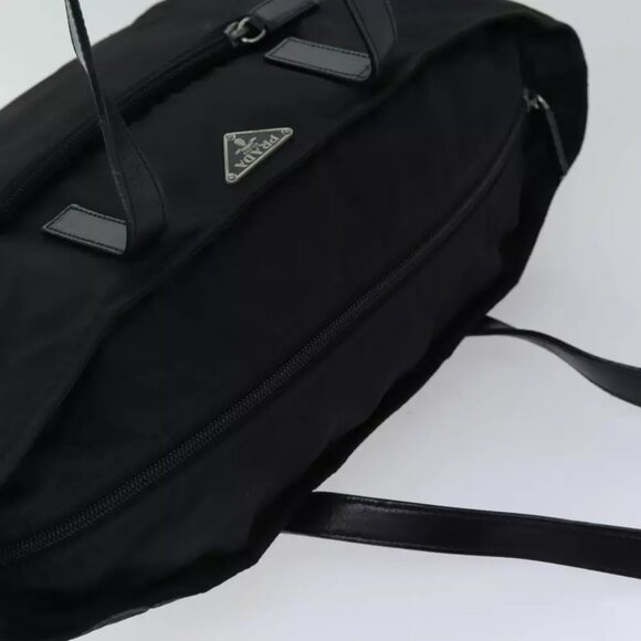 PRADA Tote Bag Nylon Black Auth - Picture 4 of 7